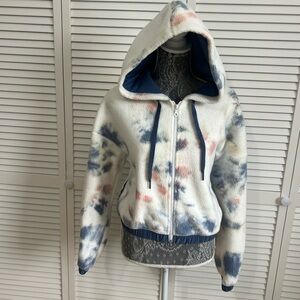 OFFLINE by Aerie Tie Dye Sherpa Full Zip Hoodie Women’s Small